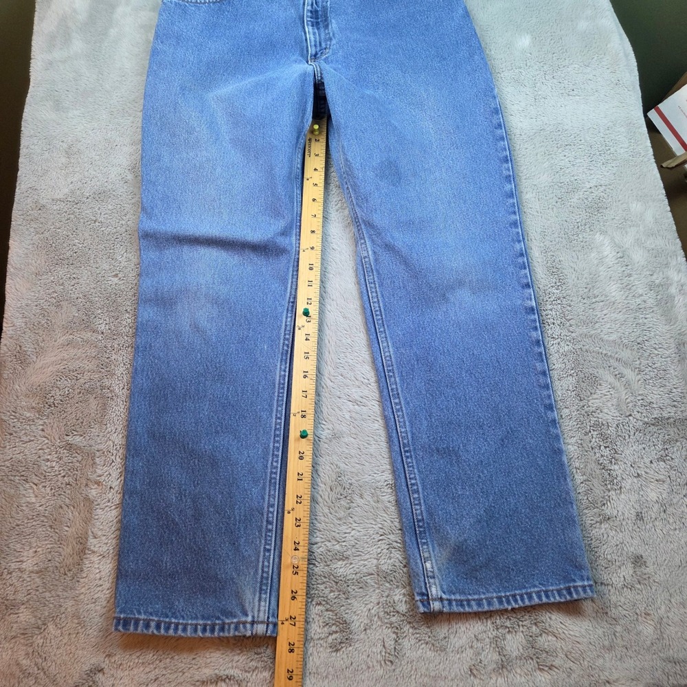 L.L. Bean‎ Original Fit Relaxed Jeans Womens 14 Reg Blue High Rise Straight Leg - Picture 5 of 9